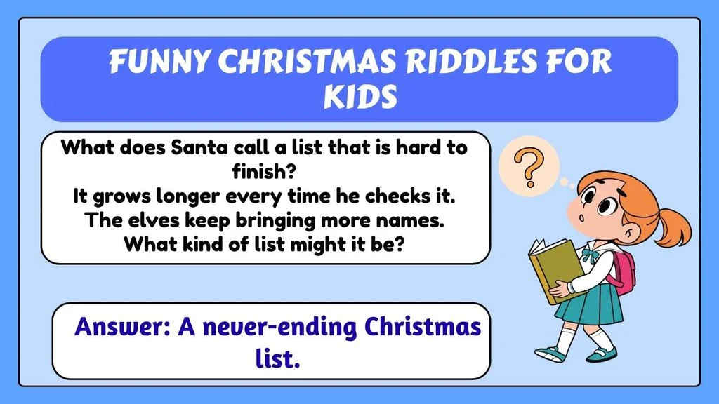 Funny Christmas Riddles for Kids