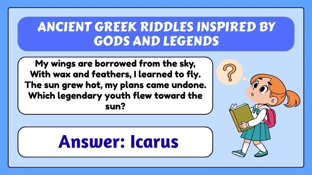 Ancient Greek Riddles Inspired by Gods and Legends