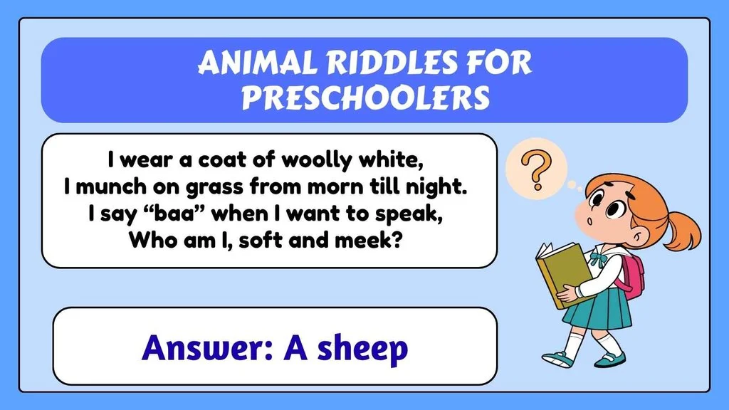 Animal Riddles for Preschoolers