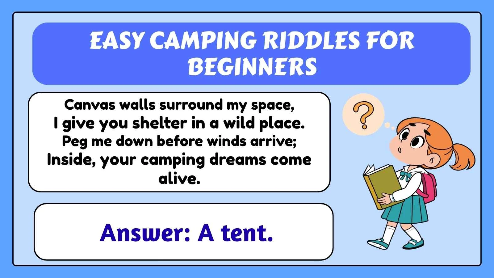 Easy Camping Riddles for Beginners