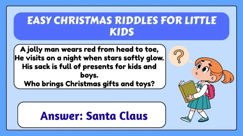 Easy Christmas Riddles for Little Kids