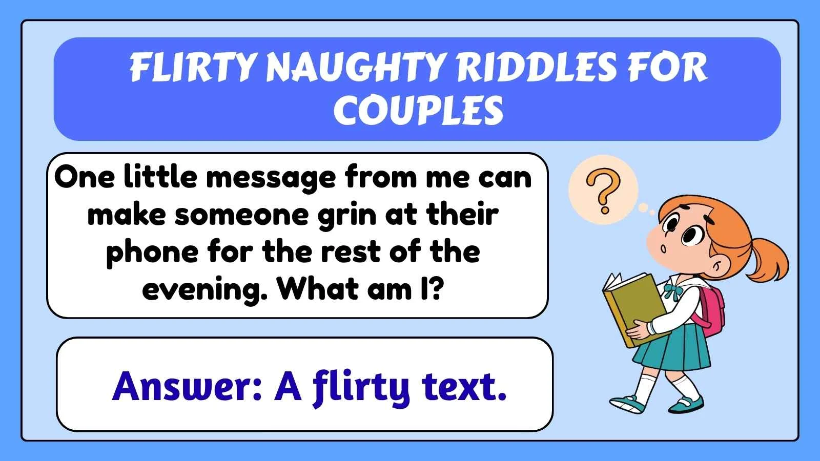 Flirty Naughty Riddles for Couples