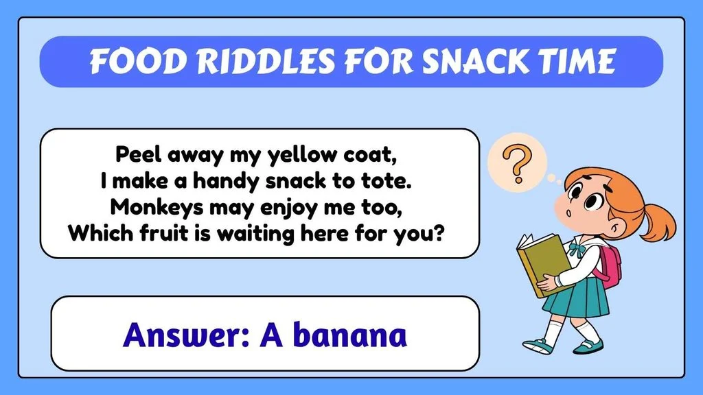 Food Riddles for Snack Time