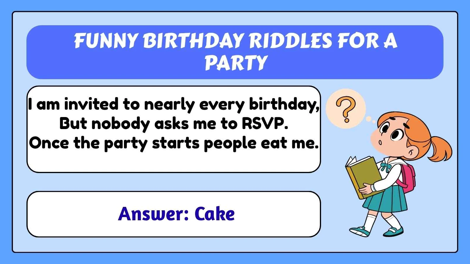Funny Birthday Riddles for a Party