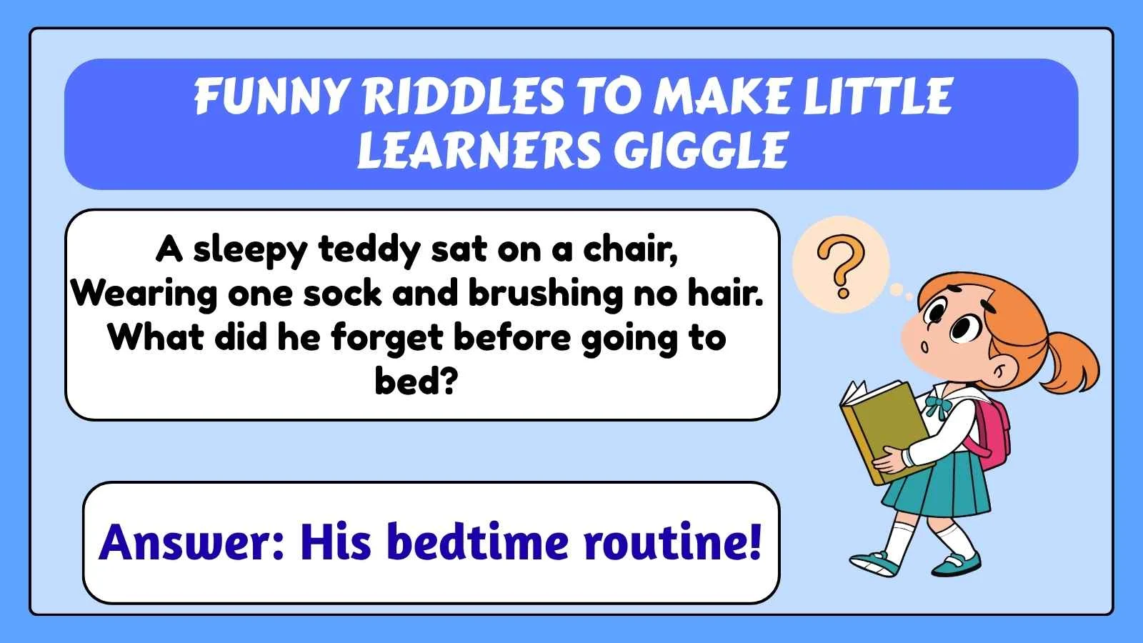 Funny Riddles to Make Little Learners Giggle