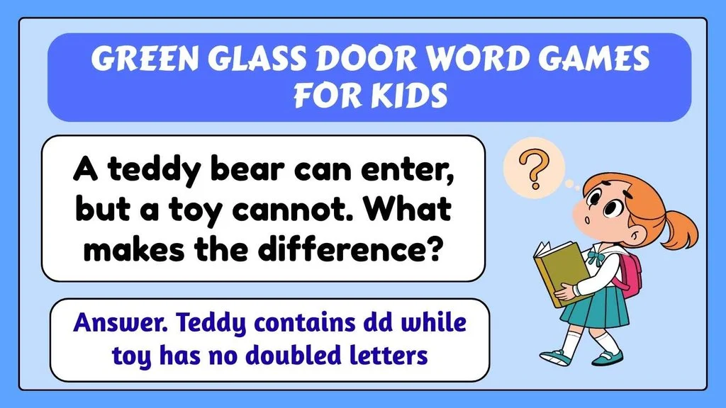 Green Glass Door Word Games for Kids