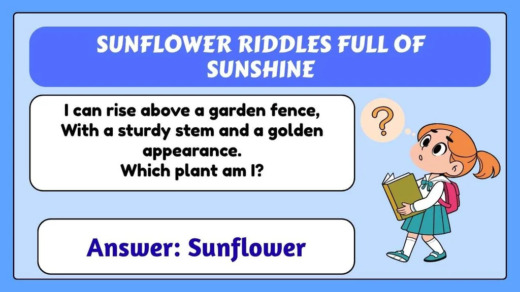 Sunflower Riddles Full of Sunshine