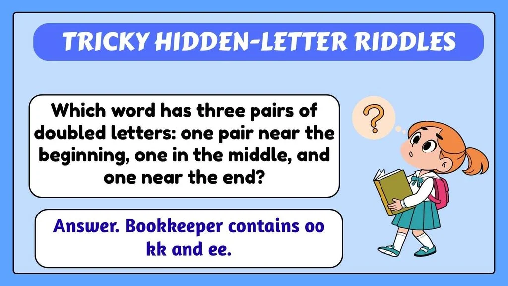 Tricky Hidden-Letter Riddles
